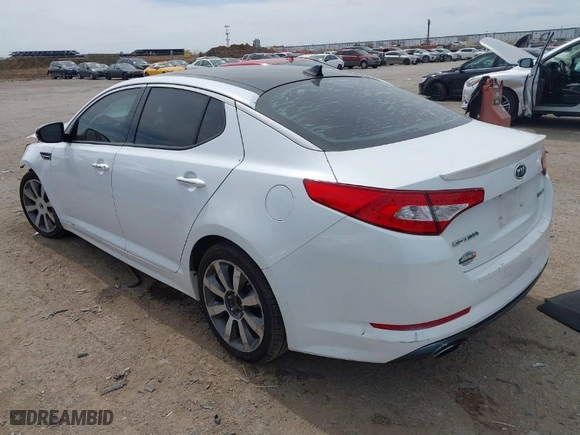 2012 Kia Optima SX with VIN 5XXGR4A60CG058689, listed as a IAAI auction lot 41774004 with 169,831 mi miles. Bid and sale history available at carsss.com. Image 3.