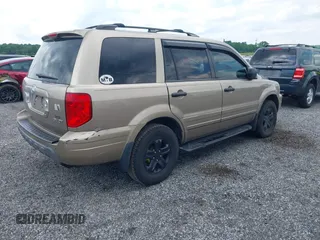 2005 Honda Pilot EX-L z VIN 5FNYF18675B014213, wystawiony jako IAAI lot #42345259 z przebiegiem 244 510 mil mil oraz . Historia ofert i sprzedaży dostępna na DreamBid. Obrazek 4.