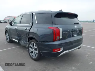 2021 Hyundai Palisade SEL with VIN KM8R4DHE0MU205427, listed as a IAAI auction lot 42436615 with 53,759 mi miles and . Bid and sale history available at DreamBid. Image 3.