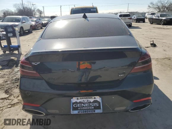 2022 Genesis G70 3.3T z VIN KMTG54TE0NU103581, wystawiony jako Copart lot #46139865 z przebiegiem 43 493 mil mil oraz Szkoda całkowita • Salvage title. Historia ofert i sprzedaży dostępna na DreamBid. Obrazek 6.