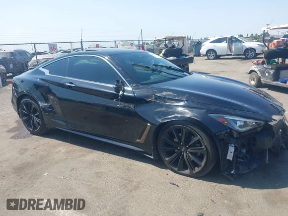 2020 Infiniti Q60 Luxe with VIN JN1EV7EK5LM340657, listed as a IAAI auction lot 42420359 with 32,554 mi miles and . Bid and sale history available at DreamBid. Image 13.