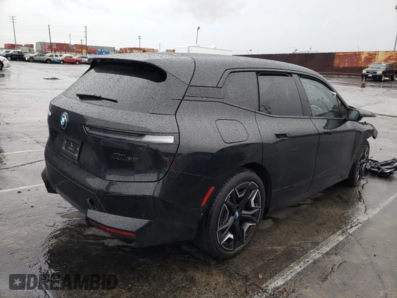 2024 BMW iX M60 z VIN WB533CF06RCR71038, wystawiony jako Copart lot #47573025 z przebiegiem Nie podano mil oraz Szkoda całkowita • Salvage title. Historia ofert i sprzedaży dostępna na DreamBid. Obrazek 3.