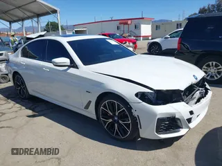2023 BMW 5 Series 530e with VIN WBA13AG02PCM85786, listed as a IAAI auction lot 41830816 with 44,695 mi miles and . Bid and sale history available at DreamBid. Image 1.
