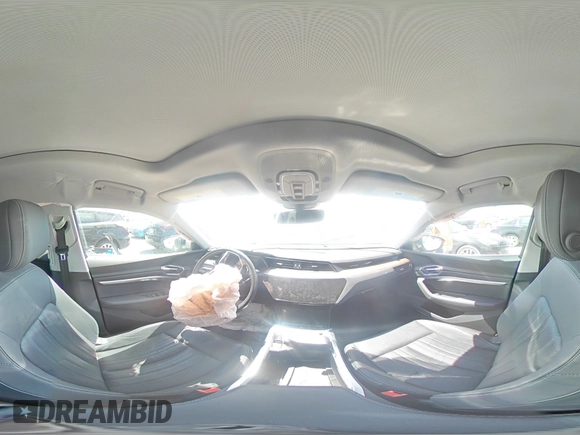 2019 Audi e-tron Premium Plus with VIN WA1LAAGE2KB024948, listed as a Copart auction lot 60459195 with 57,391 mi miles and Salvage title. Bid and sale history available at DreamBid. Image 15.