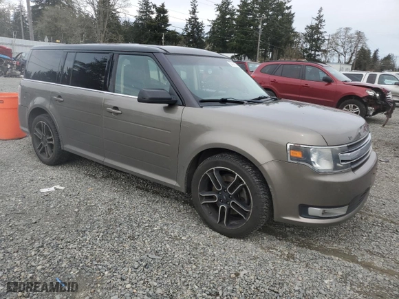 2014 Ford Flex SEL with VIN 2FMGK5C86EBD14390, listed as a Copart auction lot 52424815 with 146,587 mi miles and Salvage Title. Bid and sale history available at carsss.com. Image 4.