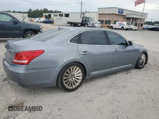 2015 Hyundai Equus Ultimate z VIN KMHGH4JH4FU096943, wystawiony jako Copart lot #70185544 z przebiegiem 98 074 mil mil oraz Szkoda całkowita • Salvage title. Historia ofert i sprzedaży dostępna na DreamBid. Obrazek 3.