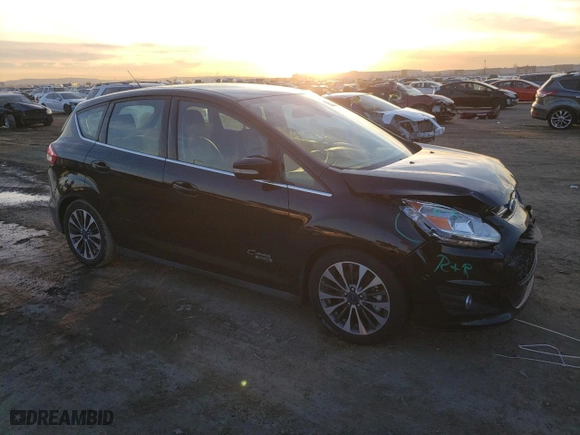 2017 Ford C-Max Energi Titanium with VIN 1FADP5FU7HL107082, listed as a Copart auction lot 71575322 with 86,245 mi miles. Bid and sale history available at carsss.com. Image 4.