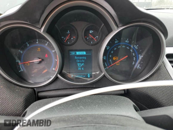 2013 Chevrolet Cruze 1LT with VIN 1G1PC5SB0D7101837, listed as a Copart auction lot 46630975 with 146,648 mi miles and Salvage Title. Bid and sale history available at carsss.com. Image 9.