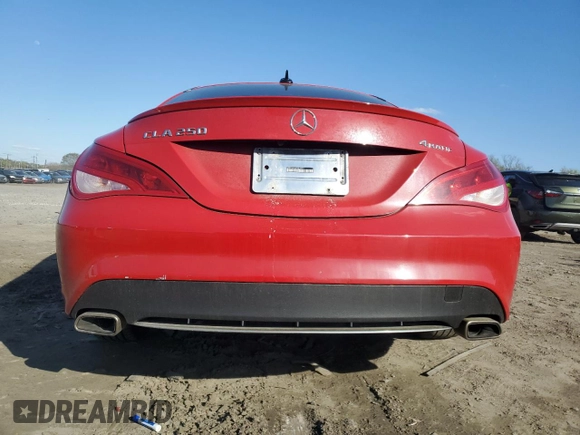2015 Mercedes-Benz CLA 250 with VIN WDDSJ4GB3FN238981, listed as a Copart auction lot 52108485 with 113,015 mi miles and Salvage title. Bid and sale history available at DreamBid. Image 6.