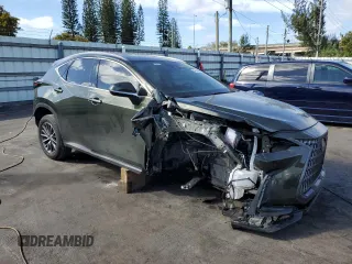 2025 Lexus NX with VIN 2T2GDCAZXSC019614, listed as a Copart auction lot 43544655 with 10,197 mi miles and Salvage Title. Bid and sale history available at carsss.com. Image 4.