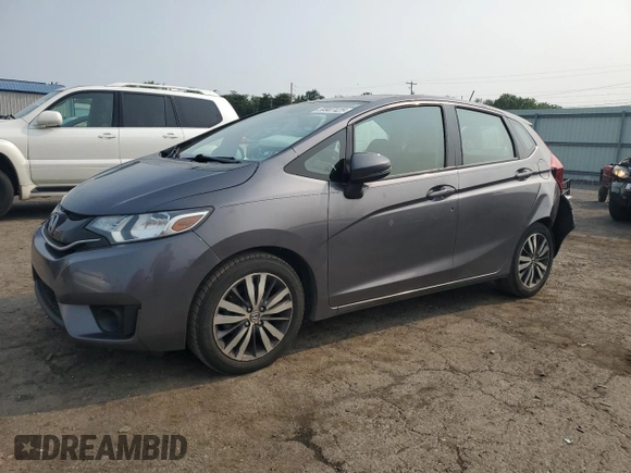 2015 Honda Fit EX-L z VIN 3HGGK5H83FM757658, wystawiony jako Copart lot #59907425 z przebiegiem 139 053 mil mil oraz Szkoda całkowita • Salvage title. Historia ofert i sprzedaży dostępna na DreamBid. Obrazek 1.