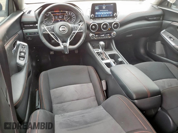 2024 Nissan Sentra SR with VIN 3N1AB8DV5RY370756, listed as a Copart auction lot 57642445 with 10,000 mi miles and Salvage title. Bid and sale history available at DreamBid. Image 8.