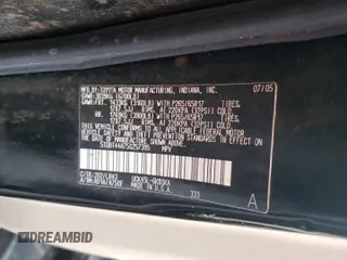 2005 Toyota Sequoia SR5 with VIN 5TDBT44A75S257395, listed as a Copart auction lot 55420505 with 213,121 mi miles and Salvage Title. Bid and sale history available at DreamBid. Image 13.