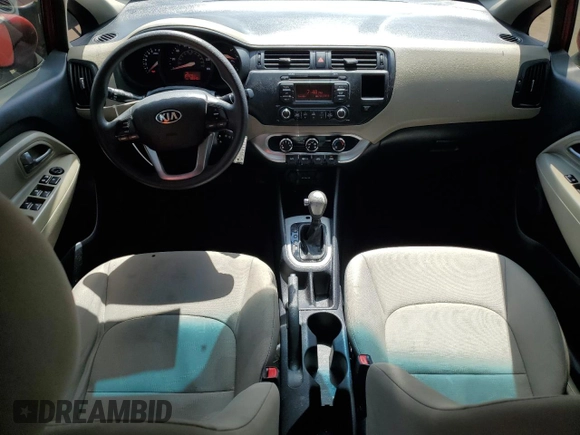 2014 Kia Rio LX with VIN KNADM4A33E6326527, listed as a Copart auction lot 56216215 with 98,340 mi miles and Clean Title. Bid and sale history available at DreamBid. Image 8.