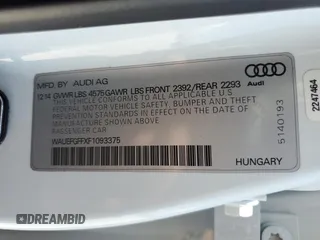 2015 Audi A3 2.0T Premium Plus with VIN WAUEFGFFXF1093375, listed as a Copart auction lot 60604093 with 138,915 mi miles. Bid and sale history available at carsss.com. Image 12.