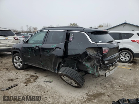 2020 Jeep Compass Altitude z VIN 3C4NJCBBXLT108507, wystawiony jako Copart lot #81733784 z przebiegiem 69 859 mil mil oraz Szkody całkowita. Historia ofert i sprzedaży dostępna na DreamBid. Obrazek 2.