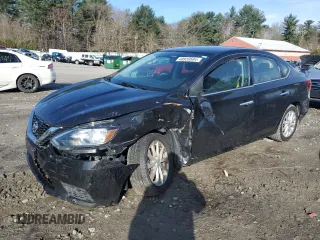2019 Nissan Sentra S with VIN 3N1AB7AP8KY439591, listed as a Copart auction lot 48959584 with 81,722 mi miles and Salvage title. Bid and sale history available at DreamBid. Image 1.
