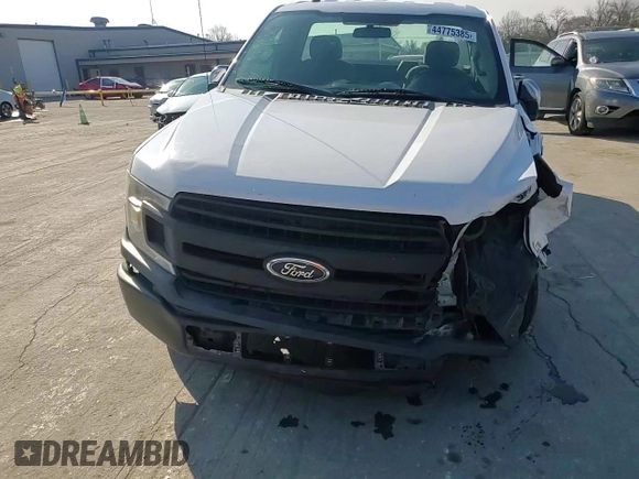 2018 Ford F-150 XL with VIN 1FTMF1CB4JKC54643, listed as a Copart auction lot 44775385 with 125,841 mi miles and Salvage Title. Bid and sale history available at carsss.com. Image 10.