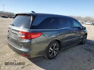 2018 Honda Odyssey Elite with VIN 5FNRL6H9XJB018383, listed as a Copart auction lot 41602894 with 91,182 mi miles and Salvage Title. Bid and sale history available at DreamBid. Image 3.