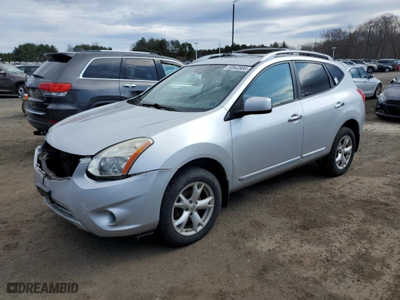 2011 Nissan Rogue SV with VIN JN8AS5MV5BW687644, listed as a Copart auction lot 50943985 with 126,187 mi miles and Salvage Title. Bid and sale history available at carsss.com. Image 1.
