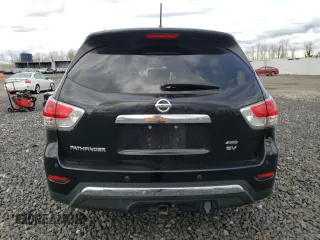 2014 Nissan Pathfinder SV with VIN 5N1AR2MM2EC666202, listed as a Copart auction lot 50097855 with 109,036 mi miles and Salvage Title. Bid and sale history available at carsss.com. Image 6.