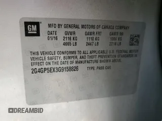 2016 Buick Regal Premium I with VIN 2G4GP5EX3G9158826, listed as a Copart auction lot 67868564 with 111,387 mi miles and Salvage Title. Bid and sale history available at carsss.com. Image 12.