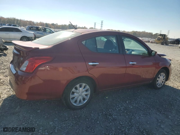 2019 Nissan Versa Sedan SV with VIN 3N1CN7AP7KL850980, listed as a Copart auction lot 83310824 with 98,884 mi miles and Salvage Title. Bid and sale history available at carsss.com. Image 3.