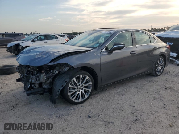 2019 Lexus ES 350 with VIN 58ABZ1B11KU001538, listed as a Copart auction lot 55641085 with 70,411 mi miles and Salvage Title. Bid and sale history available at DreamBid. Image 1.