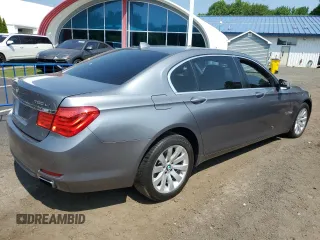 2010 BMW 7 Series 750Li xDrive with VIN WBAKC8C5XAC430699, listed as a Copart auction lot 59539825 with Not provided miles and Salvage title. Bid and sale history available at DreamBid. Image 3.