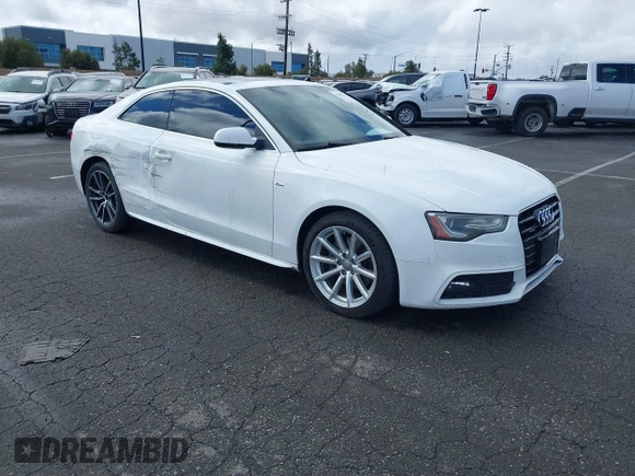2016 Audi A5 Premium with VIN WAUD2AFR1GA007211, listed as a IAAI auction lot 41402123 with 64,801 mi miles and . Bid and sale history available at DreamBid. Image 1.