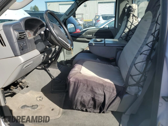 2005 Ford F-250 XL with VIN 1FTSF21P75EC11799, listed as a Copart auction lot 55653454 with 162,576 mi miles and Salvage Title. Bid and sale history available at DreamBid. Image 7.