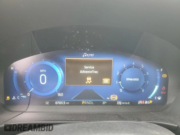 2021 Ford Escape Titanium with VIN 1FMCU9J9XMUA57500, listed as a Copart auction lot 46322915 with 67,101 mi miles and Salvage Title. Bid and sale history available at carsss.com. Image 9.