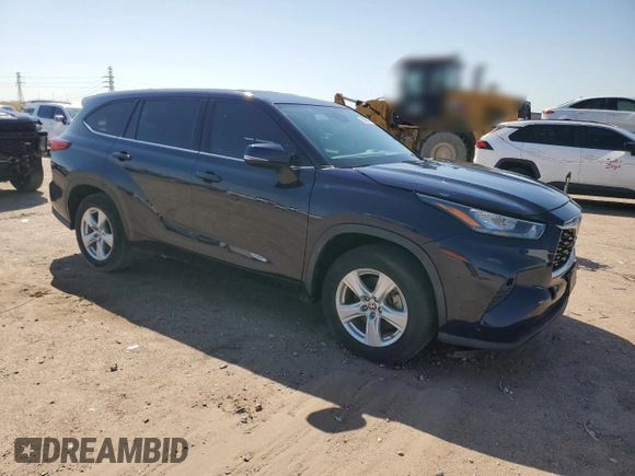 2020 Toyota Highlander LE with VIN 5TDZZRAH7LS505153, listed as a Copart auction lot 50368145 with 68,516 mi miles and Salvage title. Bid and sale history available at DreamBid. Image 4.