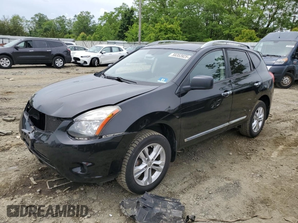 2015 Nissan Rogue S z VIN JN8AS5MV5FW768049, wystawiony jako Copart lot #58353925 z przebiegiem 95 332 mil mil oraz Szkoda całkowita • Salvage title. Historia ofert i sprzedaży dostępna na DreamBid. Obrazek 1.