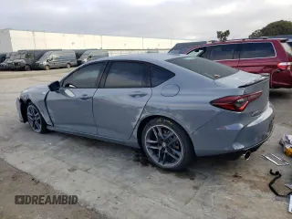 2024 Acura TLX w/A-Spec Package with VIN 19UUB6F59RA000539, listed as a Copart auction lot 77465054 with 4,739 mi miles and Salvage Title. Bid and sale history available at carsss.com. Image 2.