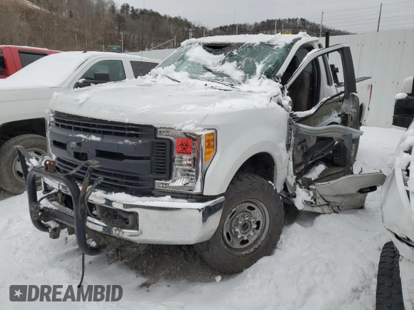 2017 Ford Super Duty F-250 SRW XLT with VIN 1FTBF2B67HEE34807, listed as a Copart auction lot 37773064 with Not Provided miles and Salvage Title. Bid and sale history available at carsss.com. Image 1.