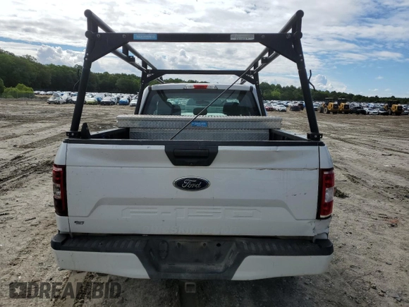 2018 Ford F-150 XL with VIN 1FTEX1CBXJFA58281, listed as a Copart auction lot 81136074 with 114,007 mi miles and Salvage title. Bid and sale history available at DreamBid. Image 6.