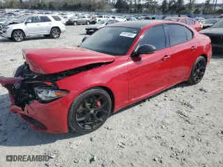 2019 Alfa Romeo Giulia Ti with VIN ZARFAMBN8K7622840, listed as a Copart auction lot 49124665 with 42,600 mi miles and Salvage Title. Bid and sale history available at carsss.com. Image 1.