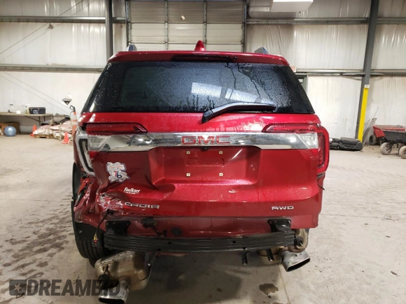 2021 GMC Acadia SLE with VIN 1GKKNRL4XMZ129267, listed as a Copart auction lot 74188083 with 33,678 mi miles. Bid and sale history available at carsss.com. Image 6.