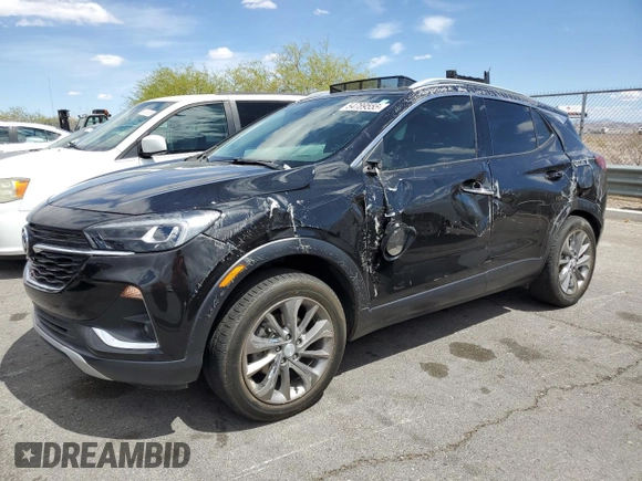 2022 Buick Encore GX Essence with VIN KL4MMFSL7NB147731, listed as a Copart auction lot 54789555 with 17,217 mi miles and Salvage title. Bid and sale history available at DreamBid. Image 1.