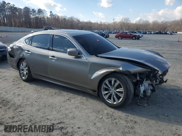 2013 Infiniti M37 with VIN JN1BY1AR3DM603708, listed as a Copart auction lot 85663994 with Not Provided miles and Salvage Title. Bid and sale history available at carsss.com. Image 4.