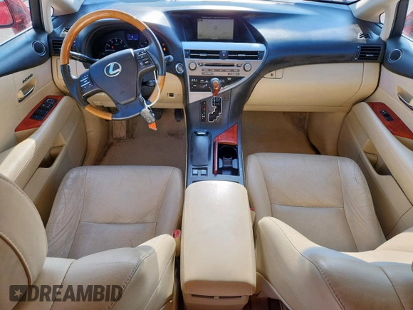 2010 Lexus RX 350 with VIN 2T2ZK1BA0AC003898, listed as a Copart auction lot 63350005 with 117,926 mi miles and Salvage title. Bid and sale history available at DreamBid. Image 8.