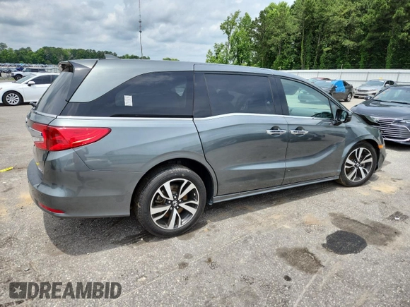 2019 Honda Odyssey Elite z VIN 5FNRL6H92KB026530, wystawiony jako Copart lot #58781465 z przebiegiem 105 878 mil mil oraz Szkoda całkowita • Salvage title. Historia ofert i sprzedaży dostępna na DreamBid. Obrazek 3.