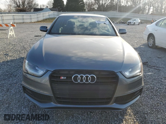 2015 Audi S4 Prestige with VIN WAUKGAFL2FA015322, listed as a Copart auction lot 43950865 with 100,354 mi miles and Salvage Title. Bid and sale history available at carsss.com. Image 5.