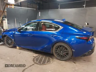 2021 Lexus IS 350 F Sport with VIN JTHGZ1E29M5019478, listed as a IAAI auction lot 41876082 with 49,224 mi miles and . Bid and sale history available at DreamBid. Image 3.