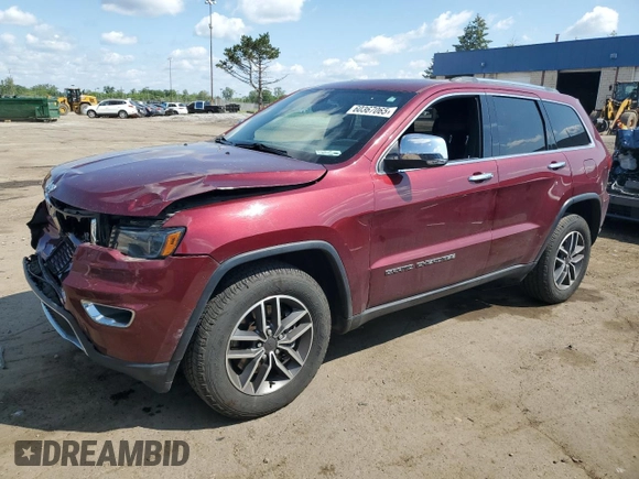 2021 Jeep Grand Cherokee Limited with VIN 1C4RJFBG2MC514034, listed as a Copart auction lot 60367065 with 82,932 mi miles and Clean title. Bid and sale history available at DreamBid. Image 1.