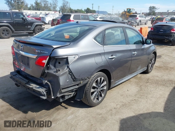 2017 Nissan Sentra SR Turbo with VIN 3N1CB7AP0HY235627, listed as a IAAI auction lot 42022742 with 247,514 mi miles. Bid and sale history available at carsss.com. Image 4.