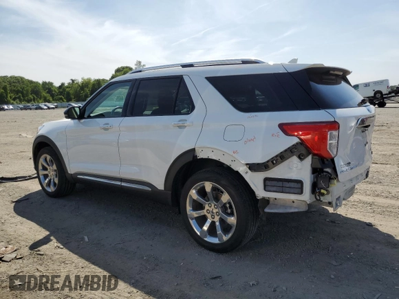 2020 Ford Explorer Platinum z VIN 1FM5K8HC3LGA46121, wystawiony jako Copart lot #60249425 z przebiegiem 46 439 mil mil oraz Szkoda całkowita • Salvage title. Historia ofert i sprzedaży dostępna na DreamBid. Obrazek 2.