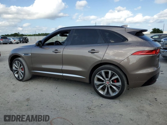 2017 Jaguar F-Pace S with VIN SADCM2BV3HA497710, listed as a Copart auction lot 53734735 with 61,303 mi miles and Clean Title. Bid and sale history available at DreamBid. Image 2.