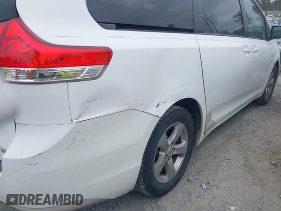 2011 Toyota Sienna LE AAS with VIN 5TDKK3DC8BS106821, listed as a IAAI auction lot 41508841 with 236,368 mi miles and . Bid and sale history available at DreamBid. Image 6.